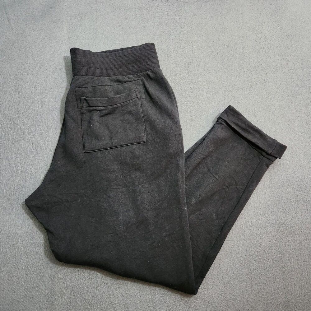 Athleta Sweatpants Women M Black High Rise Luxe Coaster Jogger Lounge - Picture 2 of 11